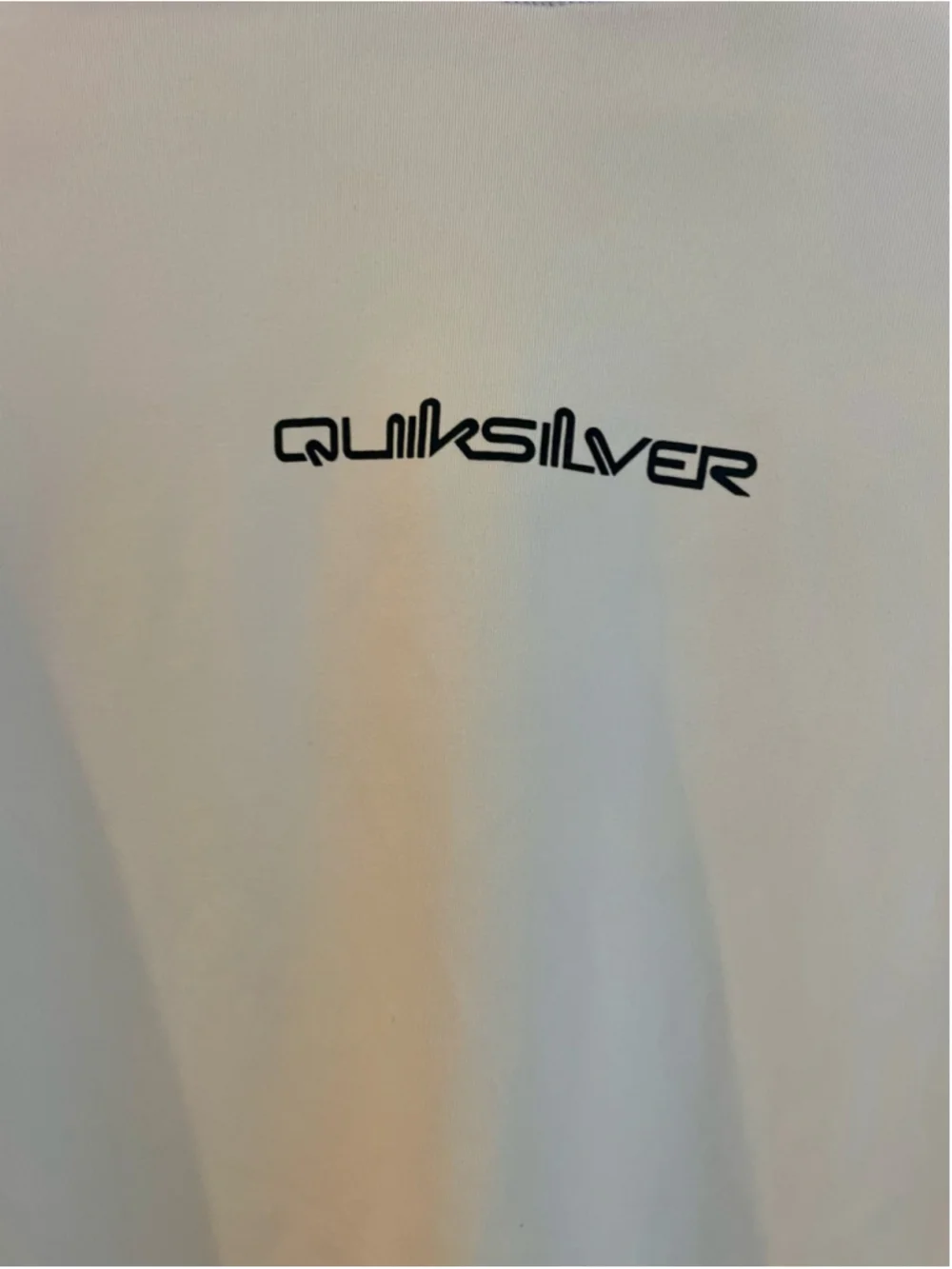 Quiksilver Mystic Session UPF 50 Surf Shirt Men L White Rash Guard NWT